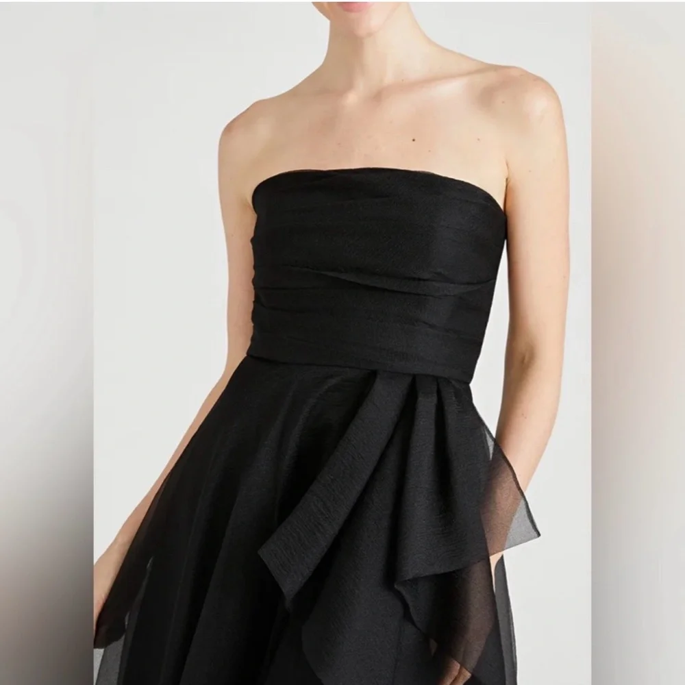 THEIA Teresa Strapless Draped Tulle Gown Size 2 $795 NWT!! - Picture 2 of 4